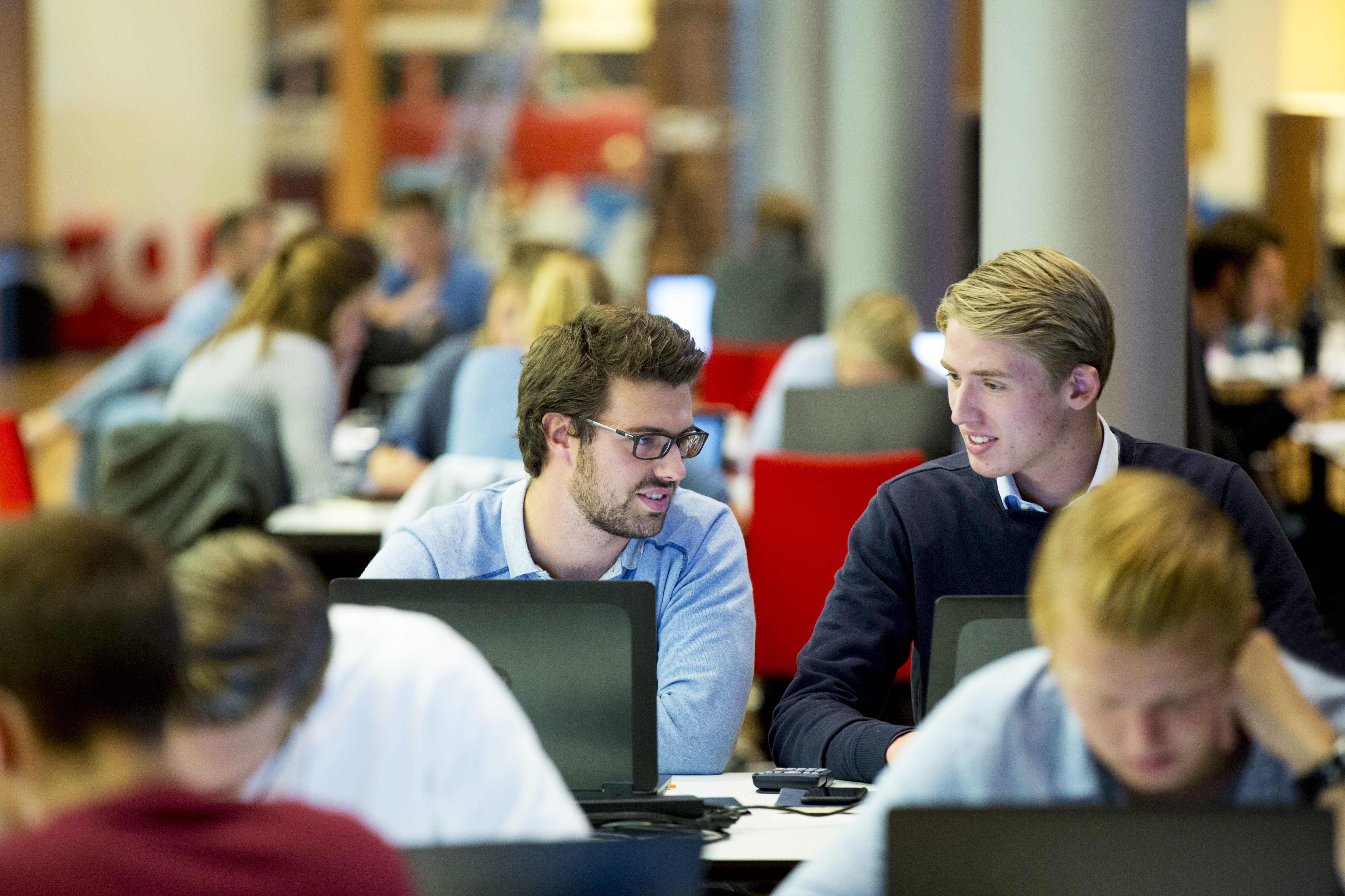 Students working at TU Delft